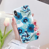 LOVECOM Art Flowers Banana Leaf Phone Case For iPhone XS Max XR 6 6S 7 8 Plus X Retro Style Flower Floral Soft Phone Back Cover