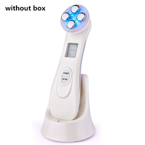 Facial Skin Rejuvenation RF EMS Mesotherapy Face Lifting Tightening Device  Beauty LED Photon Blackhead Acne Wrinkle Remover