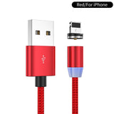 Ykz cabo magnético micro cabo usb para iphone samsung tipo c carga magnética cabo usb micro usb c ímã telefone cabo de iluminação