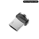 Ykz cabo magnético micro cabo usb para iphone samsung tipo c carga magnética cabo usb micro usb c ímã telefone cabo de iluminação