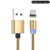 Ykz cabo magnético micro cabo usb para iphone samsung tipo c carga magnética cabo usb micro usb c ímã telefone cabo de iluminação