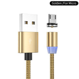 Ykz cabo magnético micro cabo usb para iphone samsung tipo c carga magnética cabo usb micro usb c ímã telefone cabo de iluminação