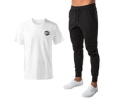 Summer New Men's T-shirt Casual Suits Men's Clothing Tops+Pants Male letter printed Men Brand T Shirt Set