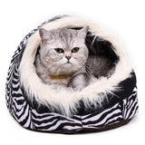 Home Shape Foldable Pet Cat Cave House Cat Kitten Bed Cama Para Cachorro Soft Winter Warm Dogs Kennel Nest Dog Cat