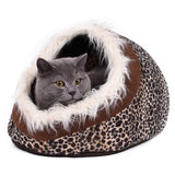 Home Shape Foldable Pet Cat Cave House Cat Kitten Bed Cama Para Cachorro Soft Winter Warm Dogs Kennel Nest Dog Cat