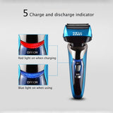 Rechargeable Electric Shaver for Men Floating 4 Blade Waterproof  Bread Trimmer Quick Charge Electric Razor Shaving Machine 40D