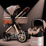 Fast Shipping Free Shipping Free Duty Baby Stroller High Landscape Carriage  New 3in1 Pram  on 2021