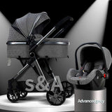 Fast Shipping Free Shipping Free Duty Baby Stroller High Landscape Carriage  New 3in1 Pram  on 2021