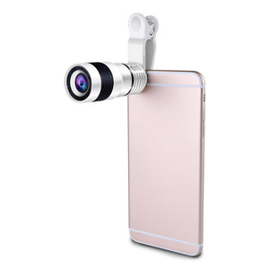 8X Zoom Telescope Phone Camera Lens with Clip For Mobile Phones