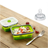 Lunch Boxes Collapsible Silicone Food Storage Container -Collapsible Meal Prep Container for Kitchen