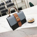 Women's Designer Handbag 2019 Fashion New High quality PU Leather Women bag Contrast Lady Tote Shoulder Messenger Bag Crossbody