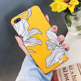 LOVECOM Art Flowers Banana Leaf Phone Case For iPhone XS Max XR 6 6S 7 8 Plus X Retro Style Flower Floral Soft Phone Back Cover