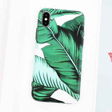 LOVECOM Art Flowers Banana Leaf Phone Case For iPhone XS Max XR 6 6S 7 8 Plus X Retro Style Flower Floral Soft Phone Back Cover