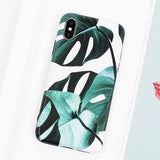 LOVECOM Art Flowers Banana Leaf Phone Case For iPhone XS Max XR 6 6S 7 8 Plus X Retro Style Flower Floral Soft Phone Back Cover