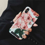 LOVECOM Art Flowers Banana Leaf Phone Case For iPhone XS Max XR 6 6S 7 8 Plus X Retro Style Flower Floral Soft Phone Back Cover