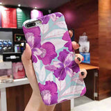 LOVECOM Art Flowers Banana Leaf Phone Case For iPhone XS Max XR 6 6S 7 8 Plus X Retro Style Flower Floral Soft Phone Back Cover